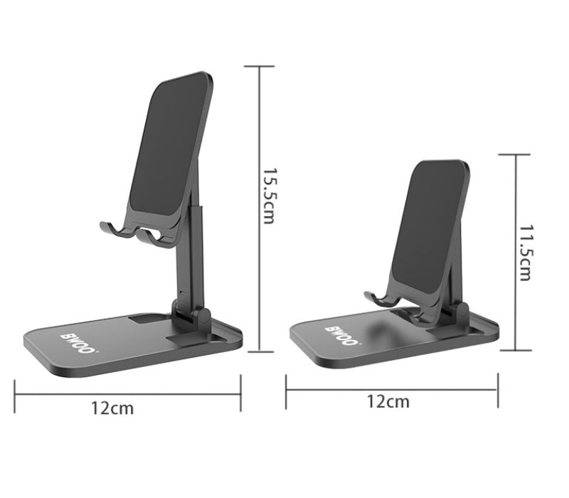 Bwoo Phone Desktop Stand,Telescopic | Black Bwoo Phone Desktop Stand,Telescopic | Black